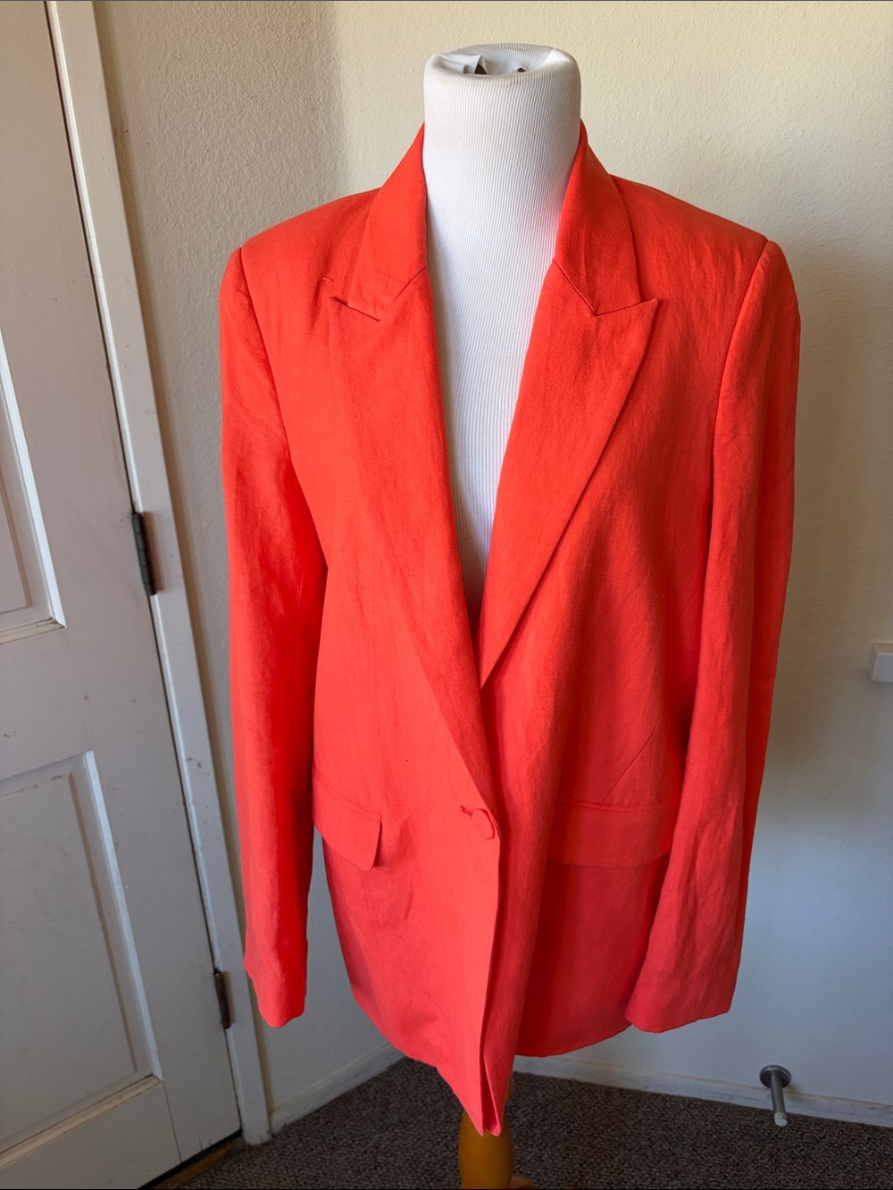 Bardot Linen  Orange Women's Blazer Jacket